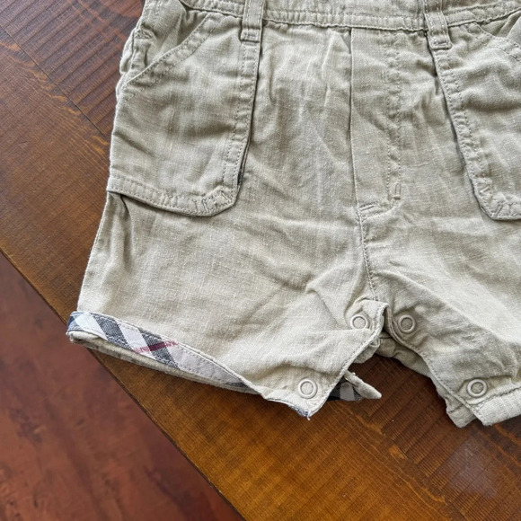 Overalls linen + top shirt 3/6 months Burberry beige - Picture 2 of 5